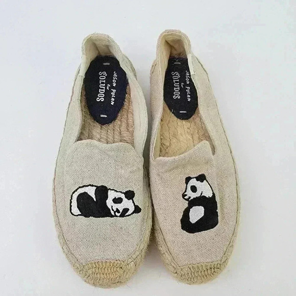 Soludos x Jason Polan Platform Espadrille Panda Flats - 6 - Picture 7 of 10